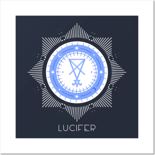 Lucifer sigil seal Morning Star Posters and Art